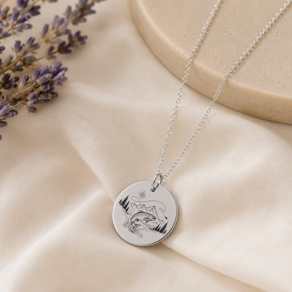 Fish More, Worry Less Necklace