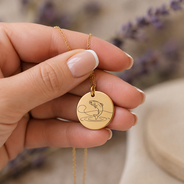 She Finds Peace on the River Necklace