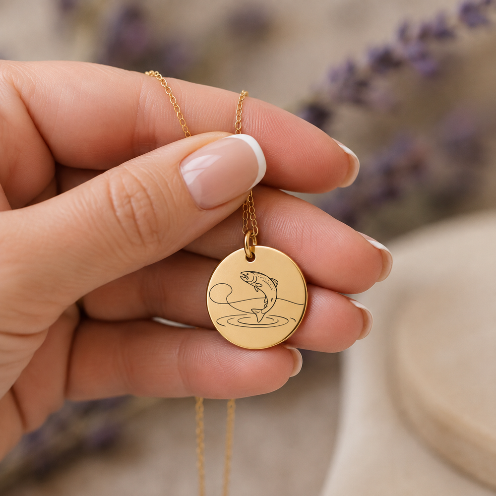 She Finds Peace on the River Necklace